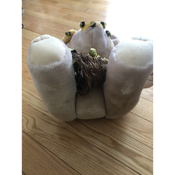 Bumble Bee Plush Bear with Honey 15" Tall 3 lb. Rare - Picture 3 of 10